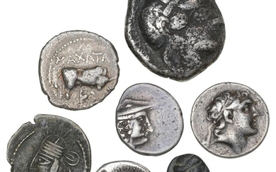Ancient Greece. collection of coins, incl. Aetolia, Triobol; Athens, Tetradrachm; Cappadocia, Drachm;...