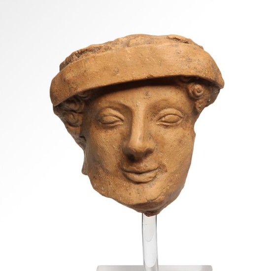 Ancient Greek Terracotta Male Head