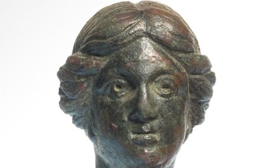 Ancient Roman Bronze Lady’s Head (ex Sotheby's)