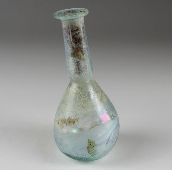Ancient Roman Glass Flask - (1)