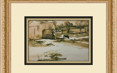 Andrew Wyeth McVeys Barn Custom Framed Print