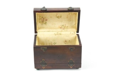 Antique 19th C Silk Lined Perfume or Jewelry Box
