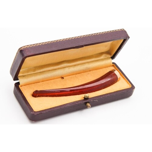 Antique Amber Cigarette Holder with 18 Carat Gold Fitting Co...