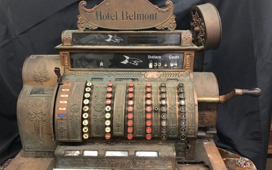 Antique Cash Register from the Hotel Belmont made by the...