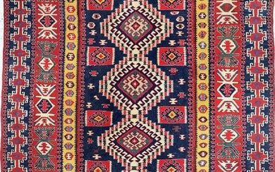 Antique Kuba-Shirvan Kilim, Caucasus, around 1900, wool
