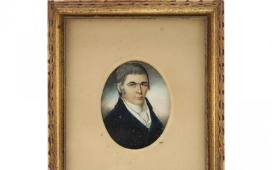 Antique Portrait Miniature of a Gentleman