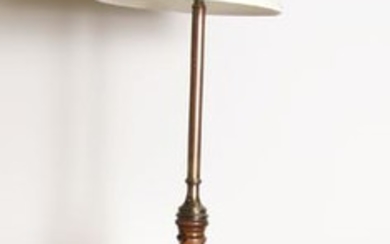 Antiques, Floor Lamp with Oval Table, Barley twist