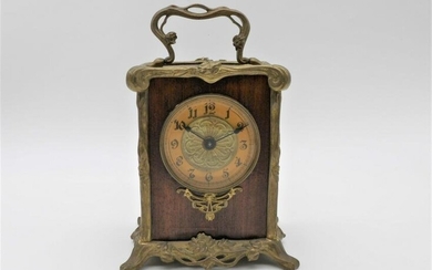 Art Nouveau Musical Chime Carriage Clock
