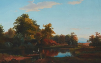 Arthur Fitzwilliam Tait (1819-1905), Adirondacks with Blue Herons, 1871