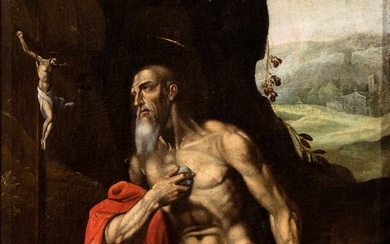 Artista fiammingo attivo in Italia, prima metà XVII secolo () San Girolamo...