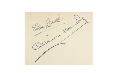 Autograph Album.- Incl. Stan Laurel & Oliver Hardy