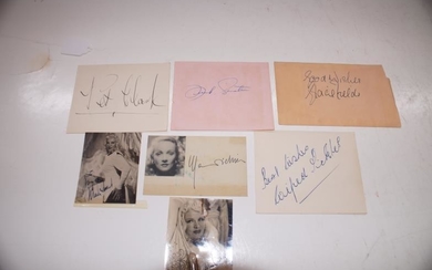 Autograph book - Frank Sinatra, Gracie Fields, Marline Dietrich,...