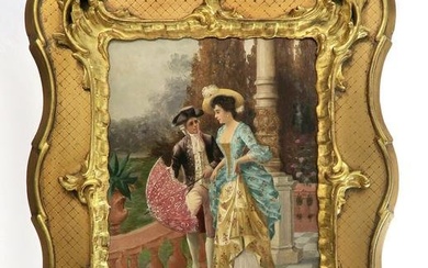 B. Sachs (German 19th C.) Oil on Canvas