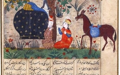 BAHRAM GUR, THE SHEPHERD AND HIS DOG, TIMURID
