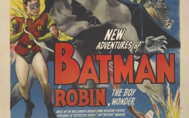 BATMAN AND ROBIN CHAPTER 5: ROBIN RESCUES BATMAN (1949) POSTER, US