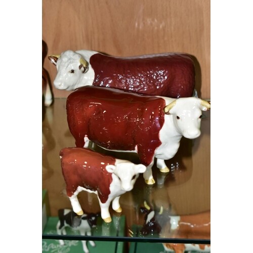 BESWICK HEREFORD CATTLE, comprising Bull Ch of Champions No ...