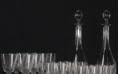 Baccarat - Glasses and decanters (32) - Crystal