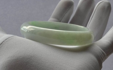 Bangle - Natural Jadeite (Type A) - Certified - China - 21st century