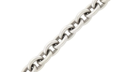 Barry Kieselstein-Cord White Gold and Diamond Toggle Bracelet