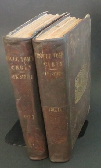 Beecher Stowe, Uncle Toms Cabin, Complete 2vol. 1stEd. 1852, illustrated