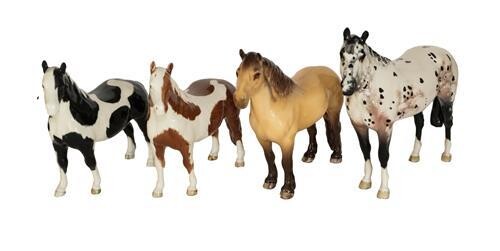 Beswick Horses Comprising: Highland Pony ''Mackionneach'', model No. 1644, Dun...
