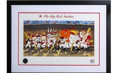 Big Red Machine Signed Warner Bros. Themed Lithograph