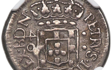 Brazil: , Pedro II 40 Reis ND (1700-1702)-(P) XF40 NGC,...