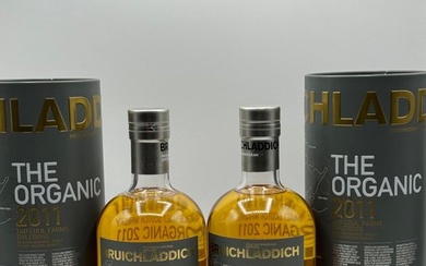 Bruichladdich 2011 11 years old - The Organic - Original bottling - 70cl - 2 bottles