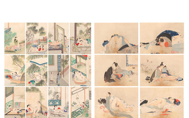 CHINESE SCHOOL (19TH CENTURY); JAPANESE SCHOOL (19TH CENTURY) Erotic Scenes