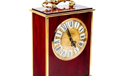 Cartier Bronze & Lacquer Carriage Clock