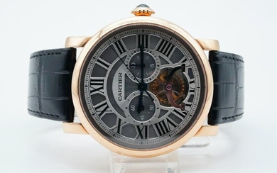 Cartier Rotonde 18K Single Pusher Chronograph Watch