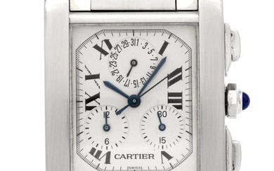 Cartier Stainless Steel Tank Francaise
