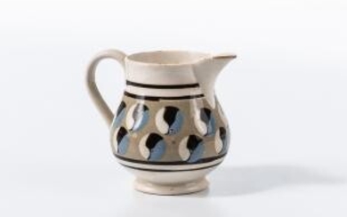 Cat's-eye and Slip-decorated Pearlware Cream Pitcher
