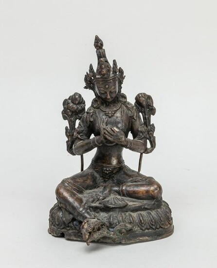 Chinese Sino Tibetan Antique Bronze Buddha