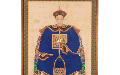 Chinese ancestral portrait, high official