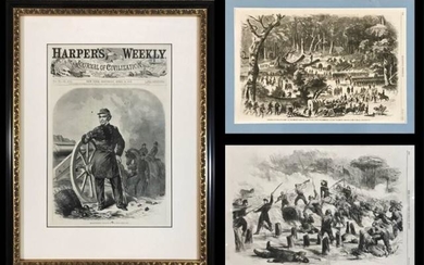 Civil War Era Harper's Weekly Prints (3pc)