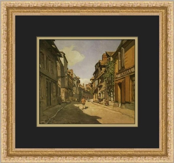 Claude Monet Rue de la Bavolle Honfleur Custom Framed Print