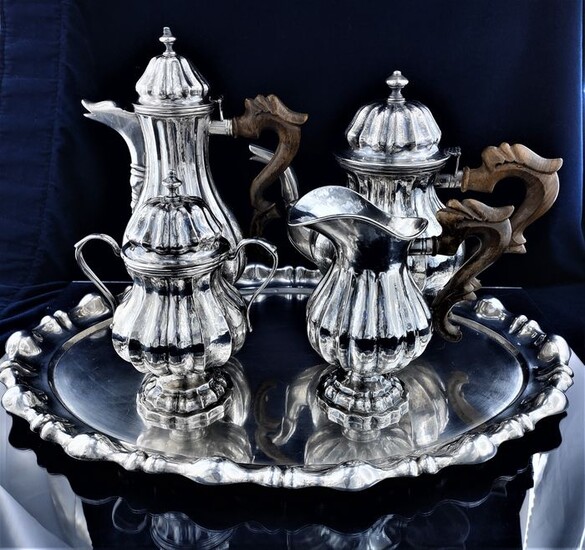 Coffee and tea service - Silver - Late 19th century