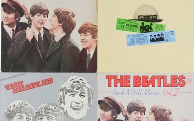 Collection of 4 The Beatles LPs Includes: The Beatles At Th...