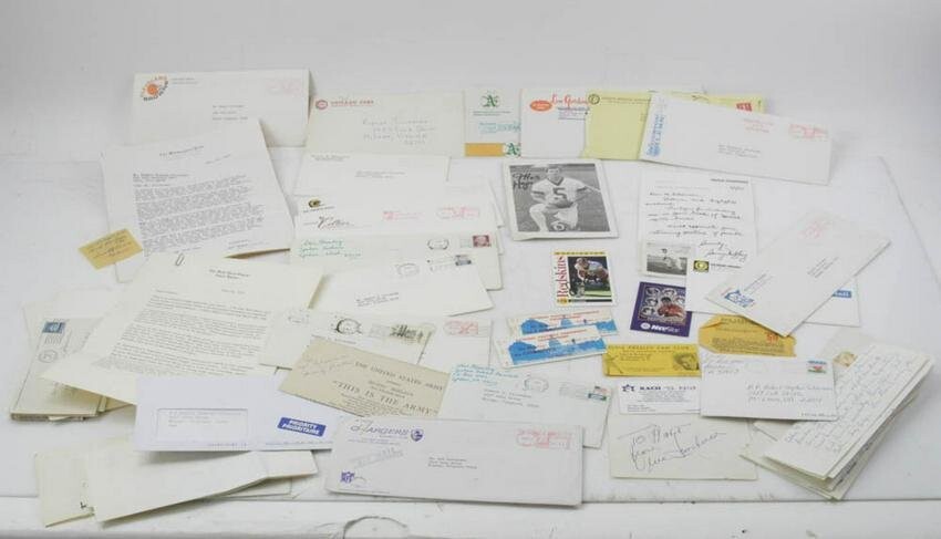 Collection of Autographs and Sports Letters