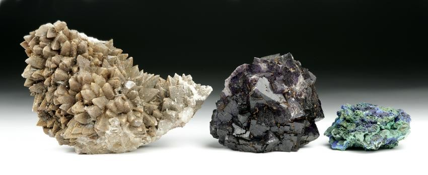 Collection of Three New World Geological Specimens