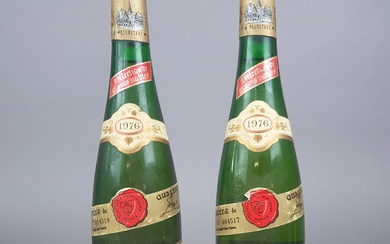 Deux bouteilles de Gewurztraminer, sélection grains nobles, Clos Zisser, Klipfel, 1976