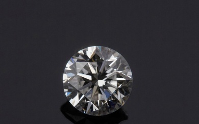 Diamant rond taillé en brillant moderne pesant... - Lot 23 - Chayette & Cheval