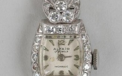 Diamond platinum watch