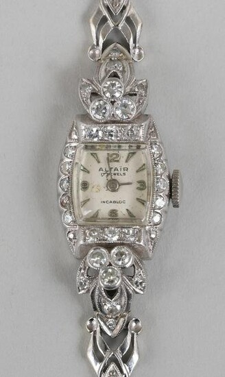 Diamond platinum watch