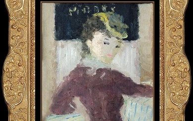 Dietz Edzard Original Oil Painting On Canvas Signed Portrait Vintage Artwork