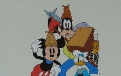 Disney Limited Edition Serigraph. - Mickey Mouse, Goofy, and...