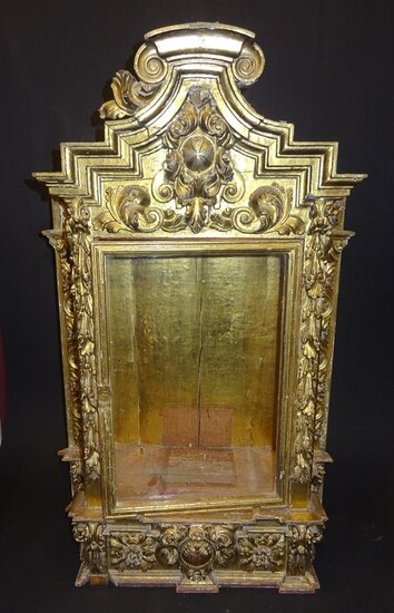Display cabinet, Showcase - Baroque - Glass, Gold, Wood - 18th century