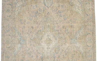 Distressed Muted Antique 10X13 Vintage Oriental Rug Handmade Home Decor Carpet