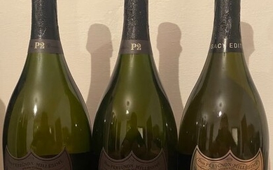 Dom Pérignon: P2 1998 & 2000 - Legacy Edition 2008 - Champagne Brut - 3 Bottles (0.75L)